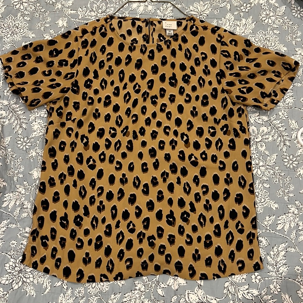 A New Day Leopard Print Top XS